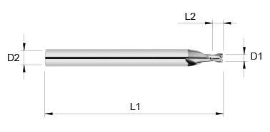 VHM Schaftfräser     1.20 mm