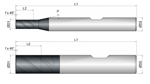 VHM Schaftfräser   12.00 mm