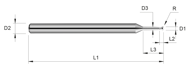 VHM Schaftfräser     3.00 mm