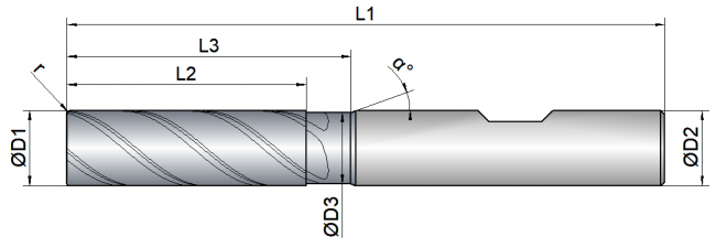 VHM Schaftfräser   16.00 mm