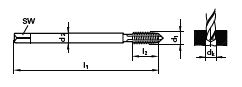 Maschinen-Gewindebohrer DL M 20