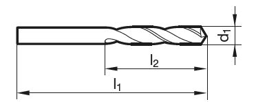 Spiralbohrer extra kurz 8.90 mm