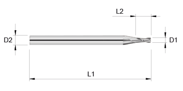 VHM Schaftfräser     2.30 mm