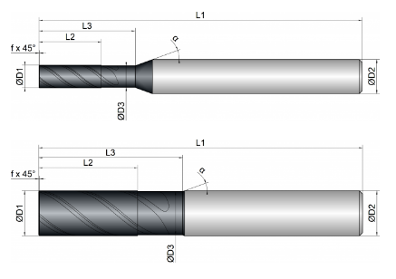 VHM Schaftfräser     8.00 mm