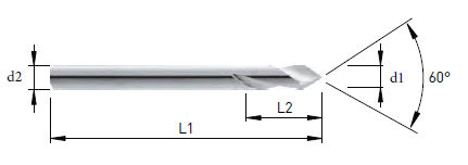 NC-Anbohrer 60° ø 3.00 mm