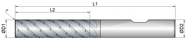 VHM Schruppfräser  10.00 mm