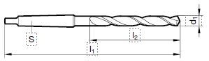 Spiralbohrer überlang, Reihe 1 9.00 mm