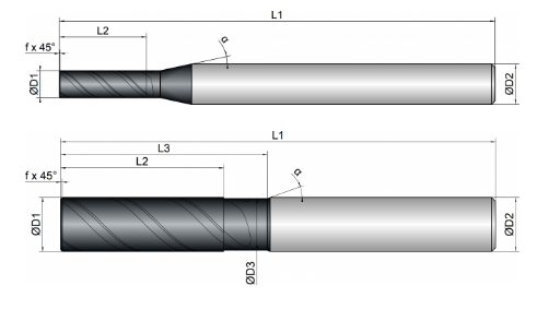 VHM Schaftfräser     4.00 mm