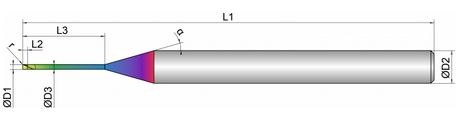 VHM Mikro-Torusfräser    0.50 mm