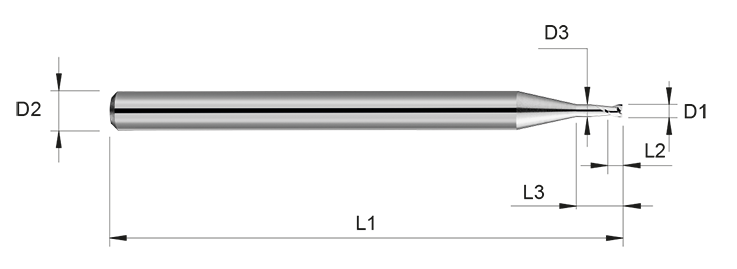 VHM Schaftfräser     3.00 mm
