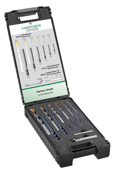 Maschinen-Gewindebohrersatz M3 - M10 in Kunststoffkoffer