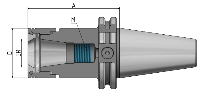 Spannfutter Hawk Eye®  SK40-160 ER16 - Mini