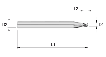 VHM Schaftfräser     2.50 mm
