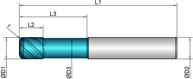 VHM Torusfräser HPC    8.00 mm