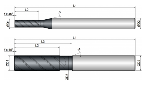 VHM Schruppfräser    5.00 mm