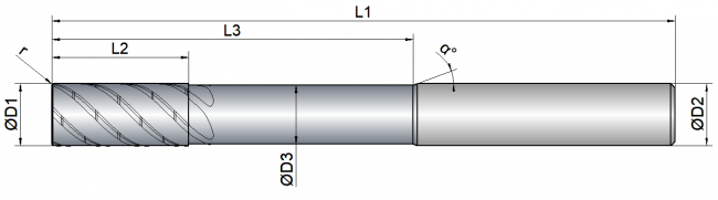 VHM Schruppfräser  12.00 mm