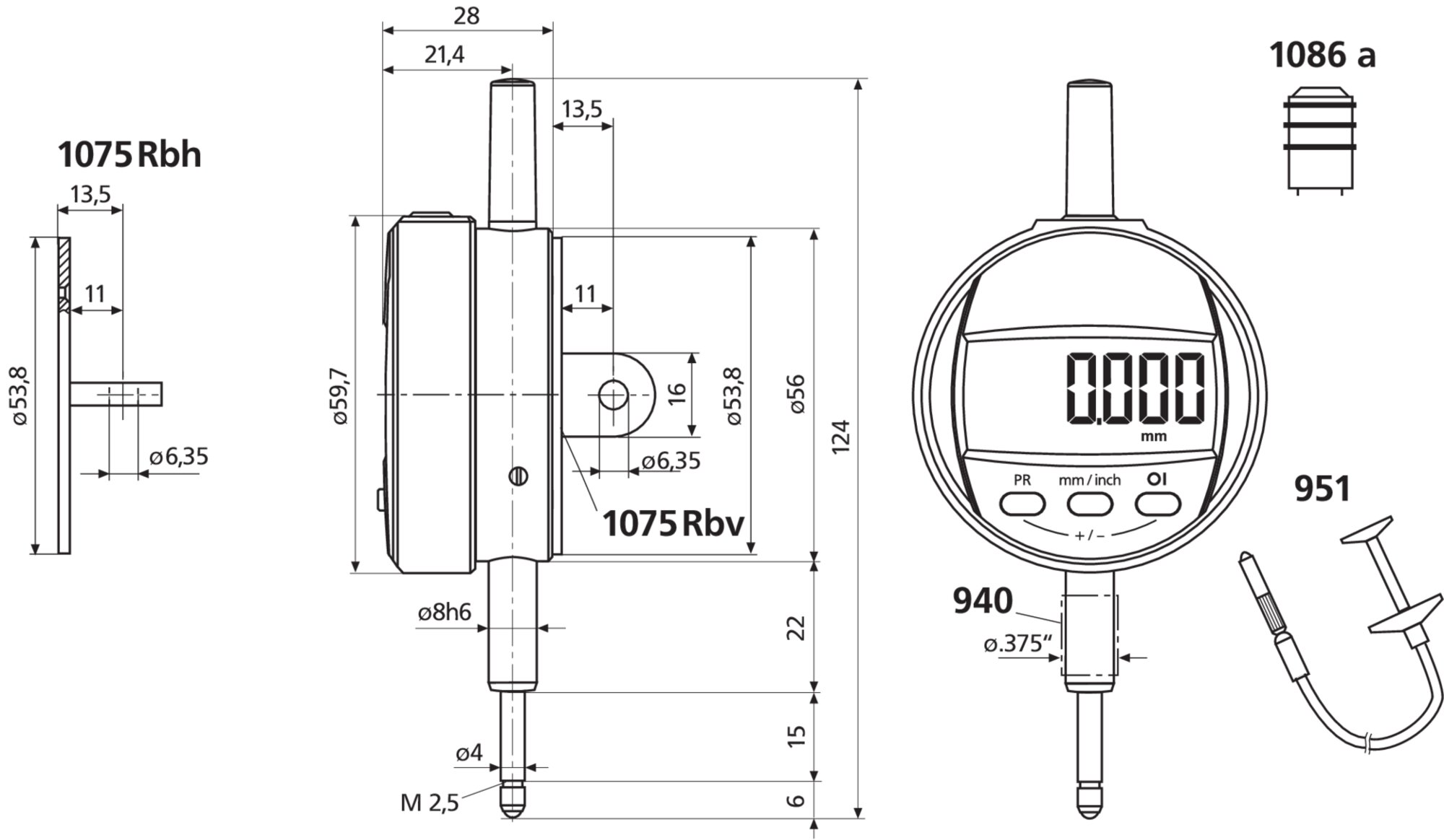 Digitale Messuhr MarCator 1075 R
