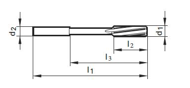 HSS-E NC-Maschinenreibahle ø 6.600 H7