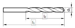 Spiralbohrer lang 2.80 mm