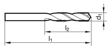 Spiralbohrer extra kurz 4.40 mm