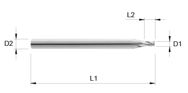 VHM Schaftfräser     2.90 mm
