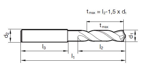 TS-Drill  3 x D  9.80 mm  ohne IK (SO-Leg.)
