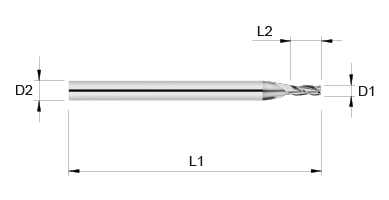 VHM Schaftfräser     2.90 mm
