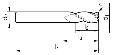 VHM Bohrnutenfräser   8.00 mm