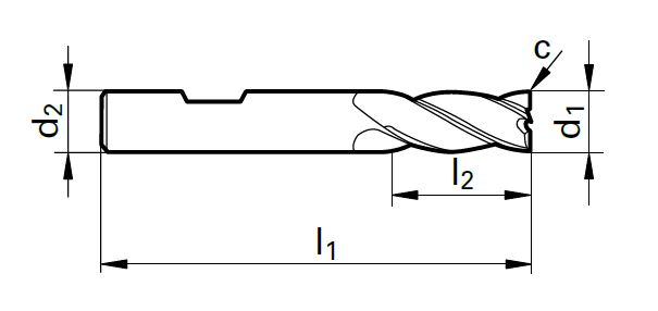 VHM-Schaftfräser UNI SM 880 U   3,00 mm