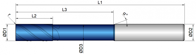 VHM Schaftfräser     6.00 mm