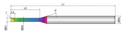 VHM Mikro-Torusfräser    0.80 mm