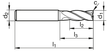 VHM Pilotfräser TF 100 P  1.80 mm