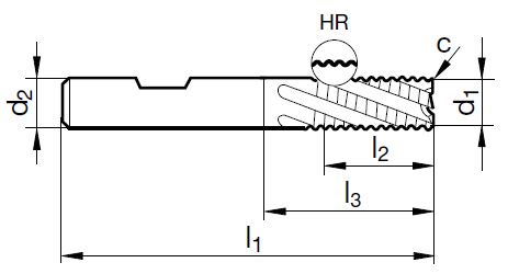 VHM Fein-Schruppfräser 12.00 mm