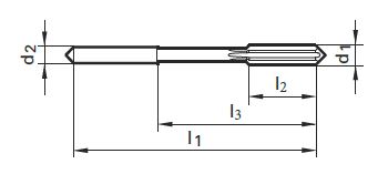 HSS-E-Maschinenreibahle ø 1.900 H7