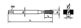 Maschinen-Gewindebohrer DL UNC10-24