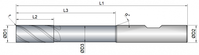 VHM Schaftfräser     8.00 mm