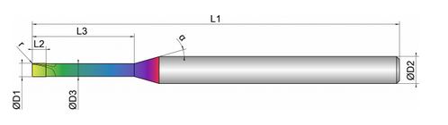 VHM Mikro-Torusfräser    0.40 mm