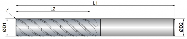 VHM Schruppfräser    8.00 mm