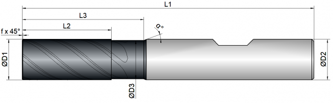 VHM Schaftfräser   12.00 mm