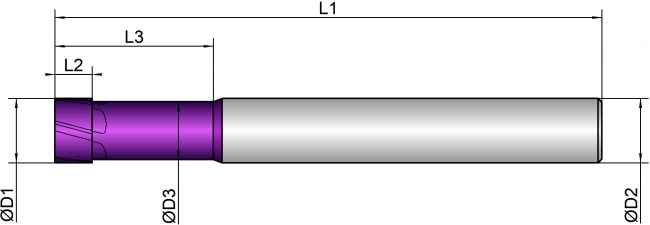 VHM Stirntorusfräser HSC    5.00 mm