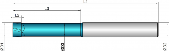 VHM Stirntorusfräser HSC    4.00 mm