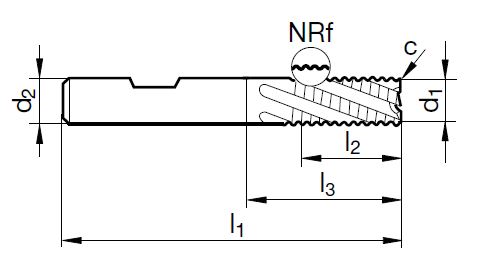 VHM Fein-Schruppfräser 12.00 mm