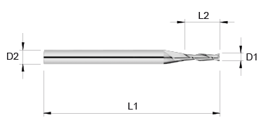 VHM Schaftfräser     2.50 mm