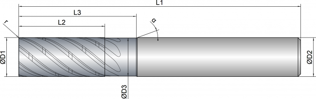 VHM Trochoidalfräser     6.00 mm