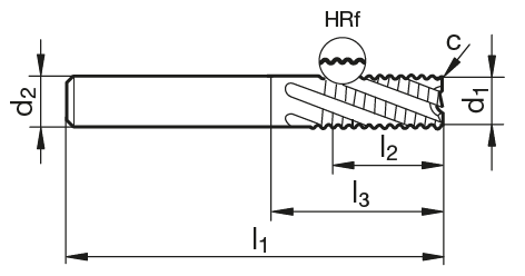 VHM Fein-Schruppfräser  5.00 mm