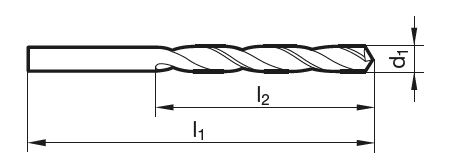 Spiralbohrer kurz 5.10 mm