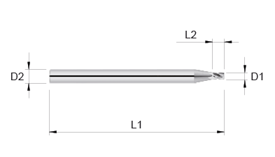 VHM Schaftfräser     1.90 mm