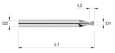 VHM Schaftfräser     1.50 mm