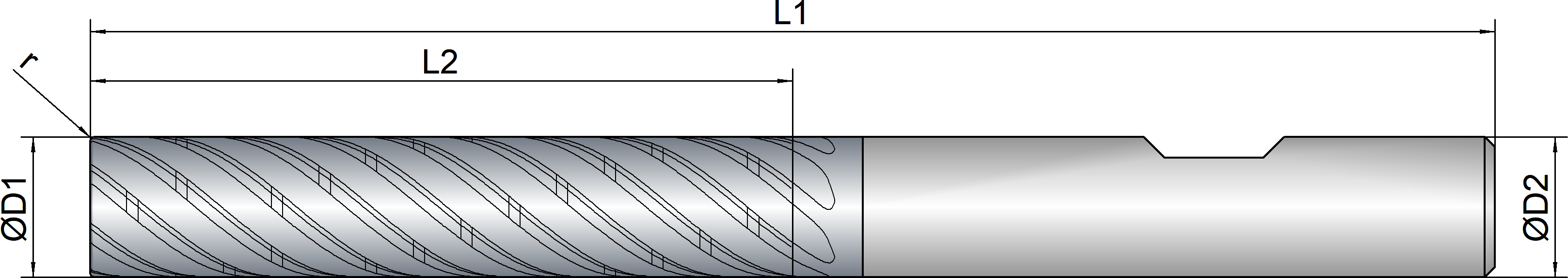 VHM Trochoidalfräser   12.00 mm