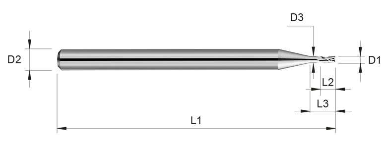 VHM Schaftfräser     1.70 mm